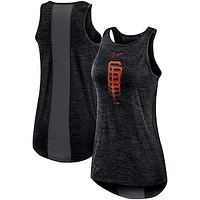 Women's Nike Black San Francisco Giants Logo Fade High Neck Performance Tank Top