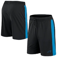 Men's Fanatics Black/Blue Carolina Panthers Break It Loose - Shorts