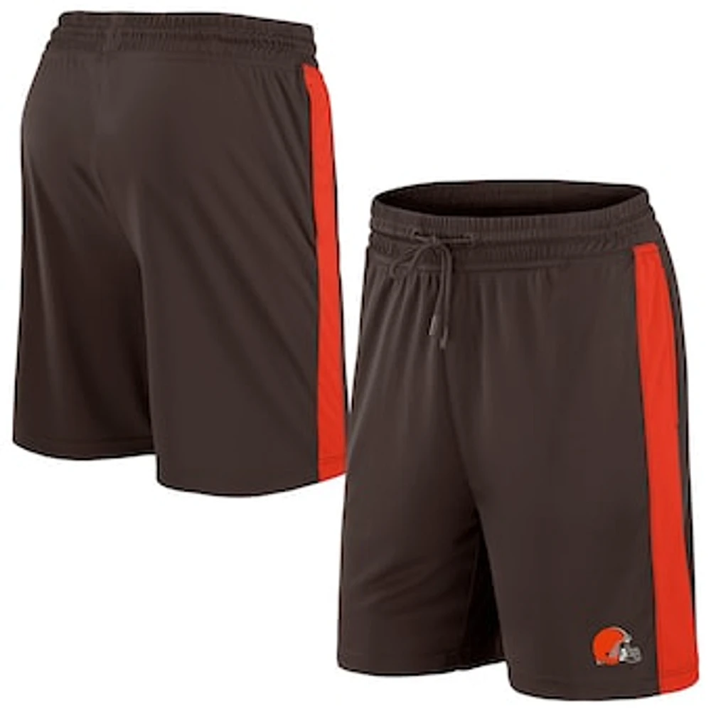 Men's Fanatics Brown/Red Cleveland Browns Break It Loose - Shorts