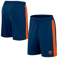 Men's Fanatics Navy/Orange Chicago Bears Break It Loose - Shorts