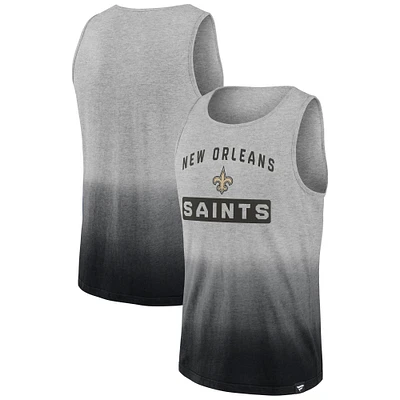 Men's Fanatics Heathered Gray/Black New Orleans Saints Our Year - Tank Top