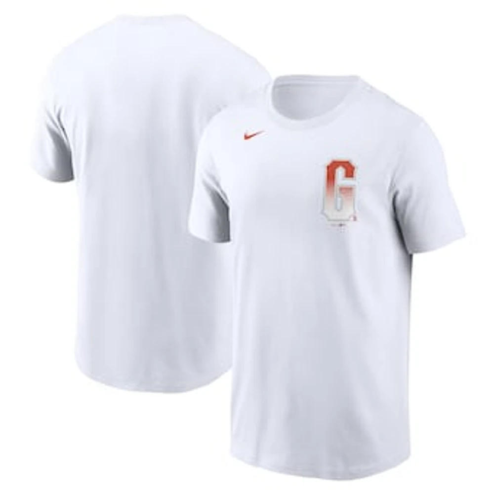 Men's Nike White San Francisco Giants Team City Connect Wordmark T-Shirt