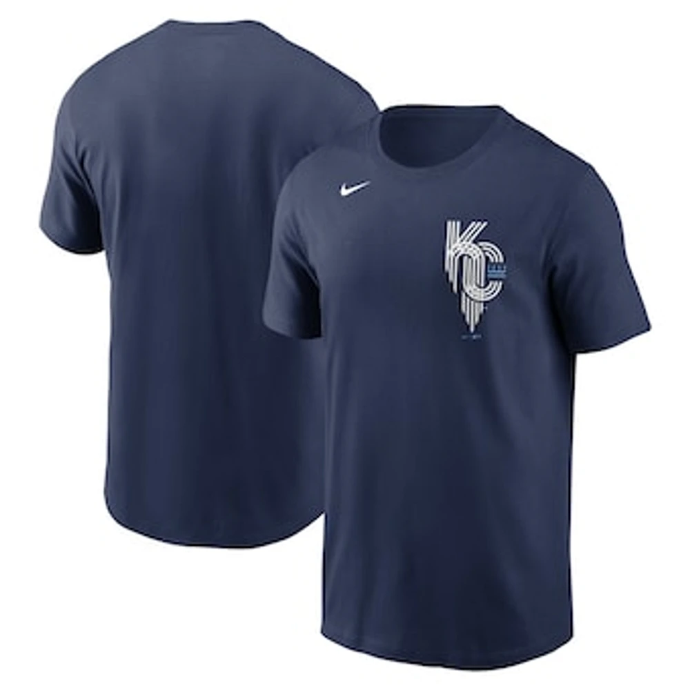 Men's Nike Navy Kansas City Royals Connect Wordmark T-Shirt