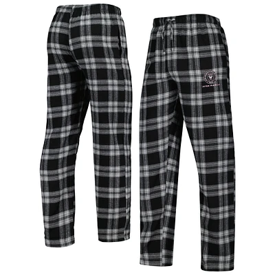 Men's Concepts Sport Black/Gray Inter Miami CF Takeaway Flannel Pants