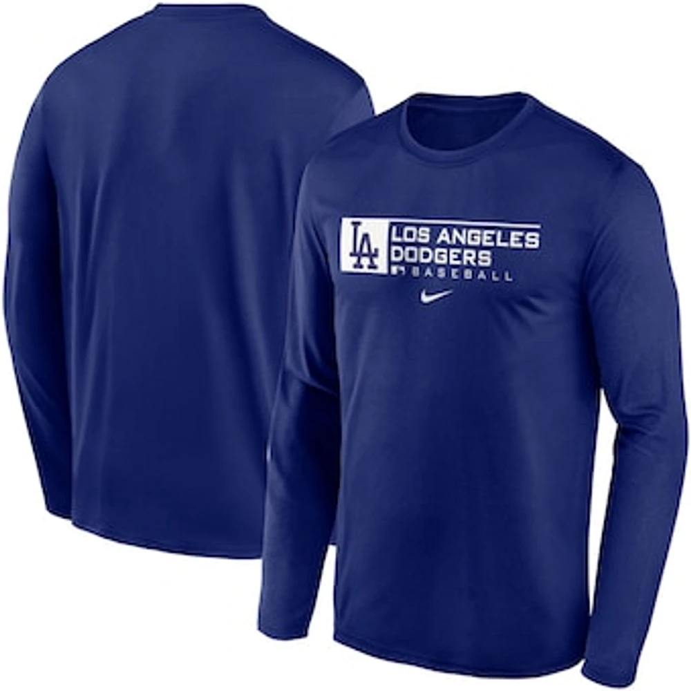 Men's Nike Royal Los Angeles Dodgers Authentic Collection Legend Performance - Long Sleeve T-Shirt