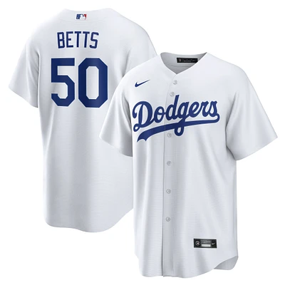 Men's Nike Mookie Betts White Los Angeles Dodgers Home Replica Player - Jersey