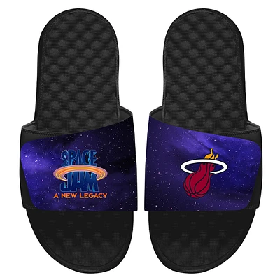 Youth ISlide Black Miami Heat Space Jam 2 Galaxy Slide Sandals