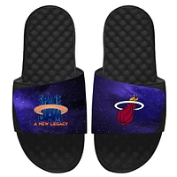 Youth ISlide Black Miami Heat Space Jam 2 Galaxy Slide Sandals