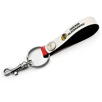 Chicago Blackhawks Personalized Leather Loop Keychain