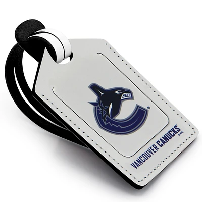 Vancouver Canucks Personalized Leather Luggage Tag