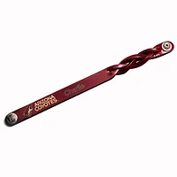 Burgundy Arizona Coyotes Personalized Leather Single Braid Bracelet