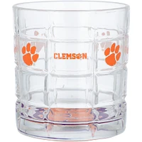 Clemson Tigers 10oz. Team Bottoms Up Squared Rocks Glass