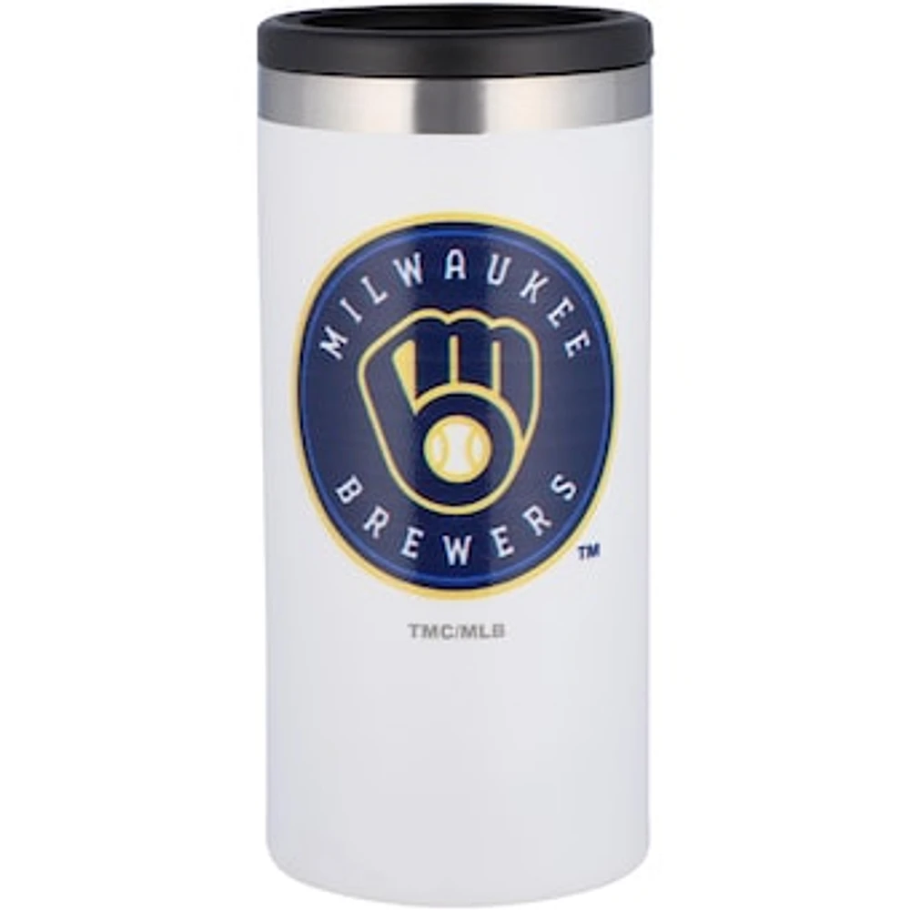 Milwaukee Brewers Team Logo 12oz. Slim Can Holder