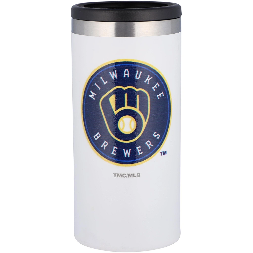 Milwaukee Brewers Team Logo 12oz. Slim Can Holder