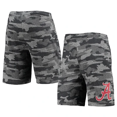 Men's Concepts Sport Charcoal/Gray Alabama Crimson Tide Camo Backup Terry Jam Lounge Shorts