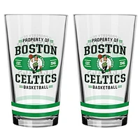 Boston Celtics 2-Piece Mixing Glass Set