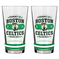 Boston Celtics 2-Piece Mixing Glass Set