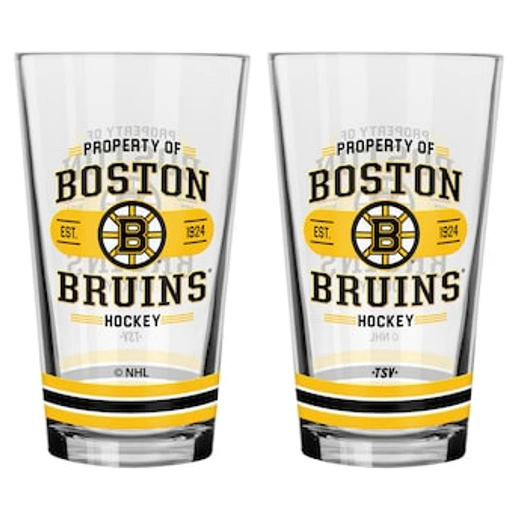 Boston Bruins 2-Piece Mixing Glass Set