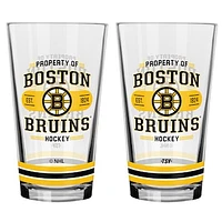 Boston Bruins 2-Piece Mixing Glass Set