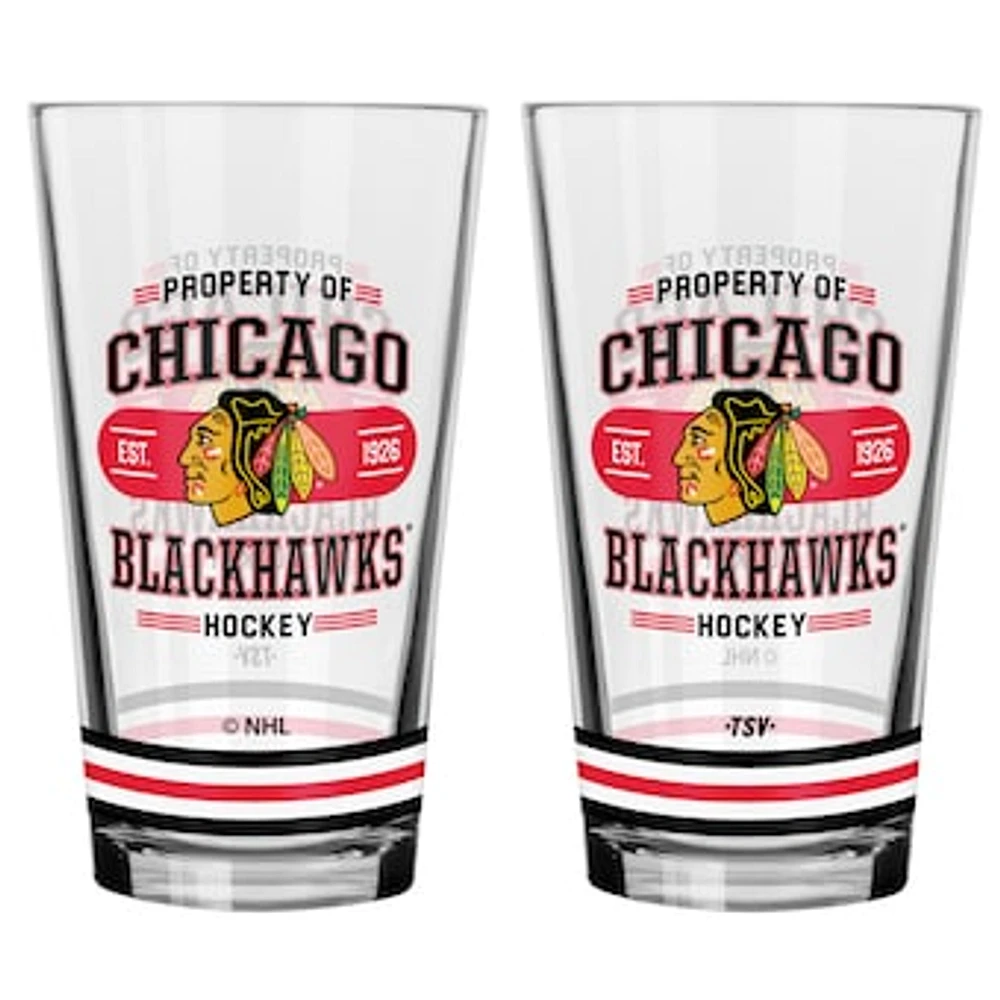 Chicago Blackhawks 2-Piece Mixing Glass Set