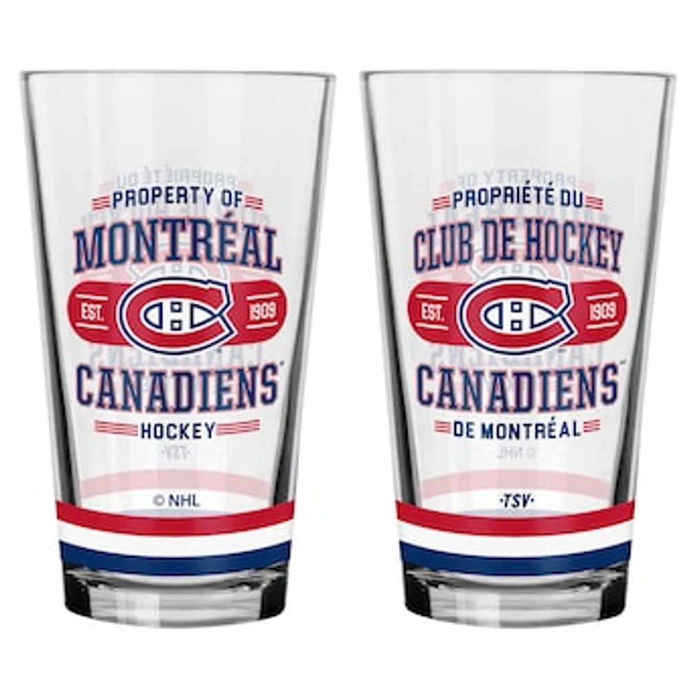 Montreal Canadiens 2-Piece Mixing Glass Set