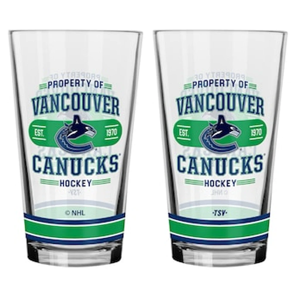 Vancouver Canucks 2-Piece Mixing Glass Set