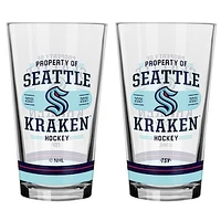 Seattle Kraken 2-Piece Mixing Glass Set