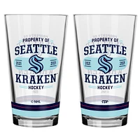 Seattle Kraken 2-Piece Mixing Glass Set