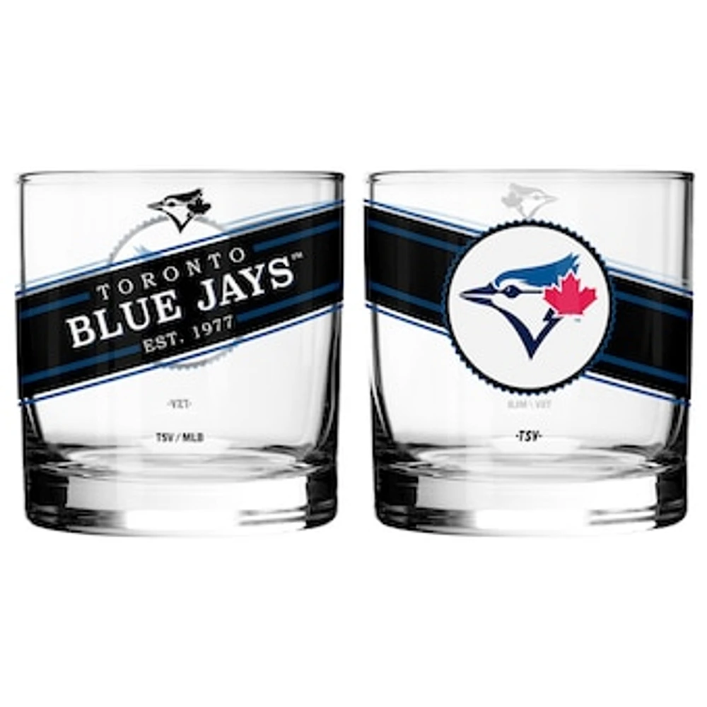 Toronto Blue Jays 2-Piece Rocks Glass Set