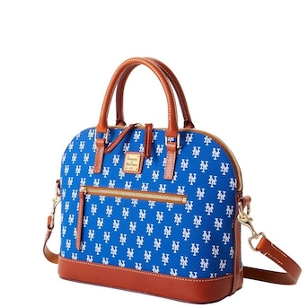 Dooney & Bourke New York Mets Signature Domed Zip Satchel Purse