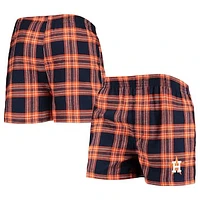 Men's Concepts Sport Navy/Orange Houston Astros Takeaway Flannel Boxers