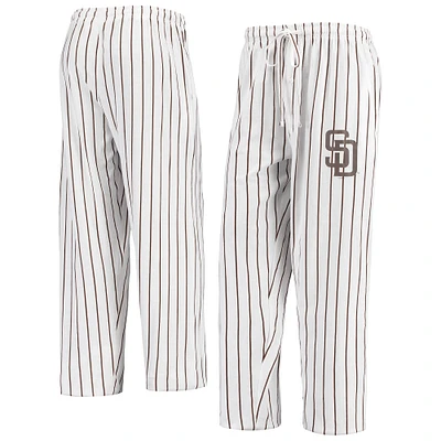 Men's Concepts Sport White San Diego Padres Vigor Pinstripe Pants