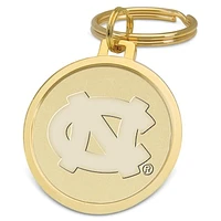 Gold North Carolina Tar Heels Splitwire Key Ring
