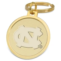 Gold North Carolina Tar Heels Splitwire Key Ring