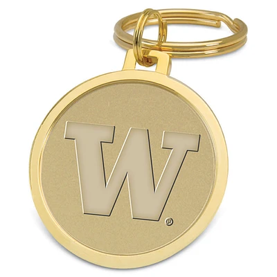 Gold Washington Huskies Splitwire Key Ring