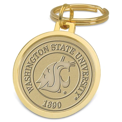 Gold Washington State Cougars Splitwire Key Ring