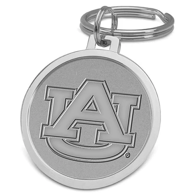 Silver Auburn Tigers Splitwire Key Ring