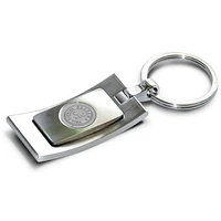 Silver Alabama Crimson Tide Curve Key Ring