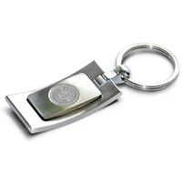 Silver Alabama Crimson Tide Curve Key Ring