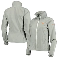 Women's Columbia Gray Texas Longhorns Switchback Full-Zip Hoodie Jacket