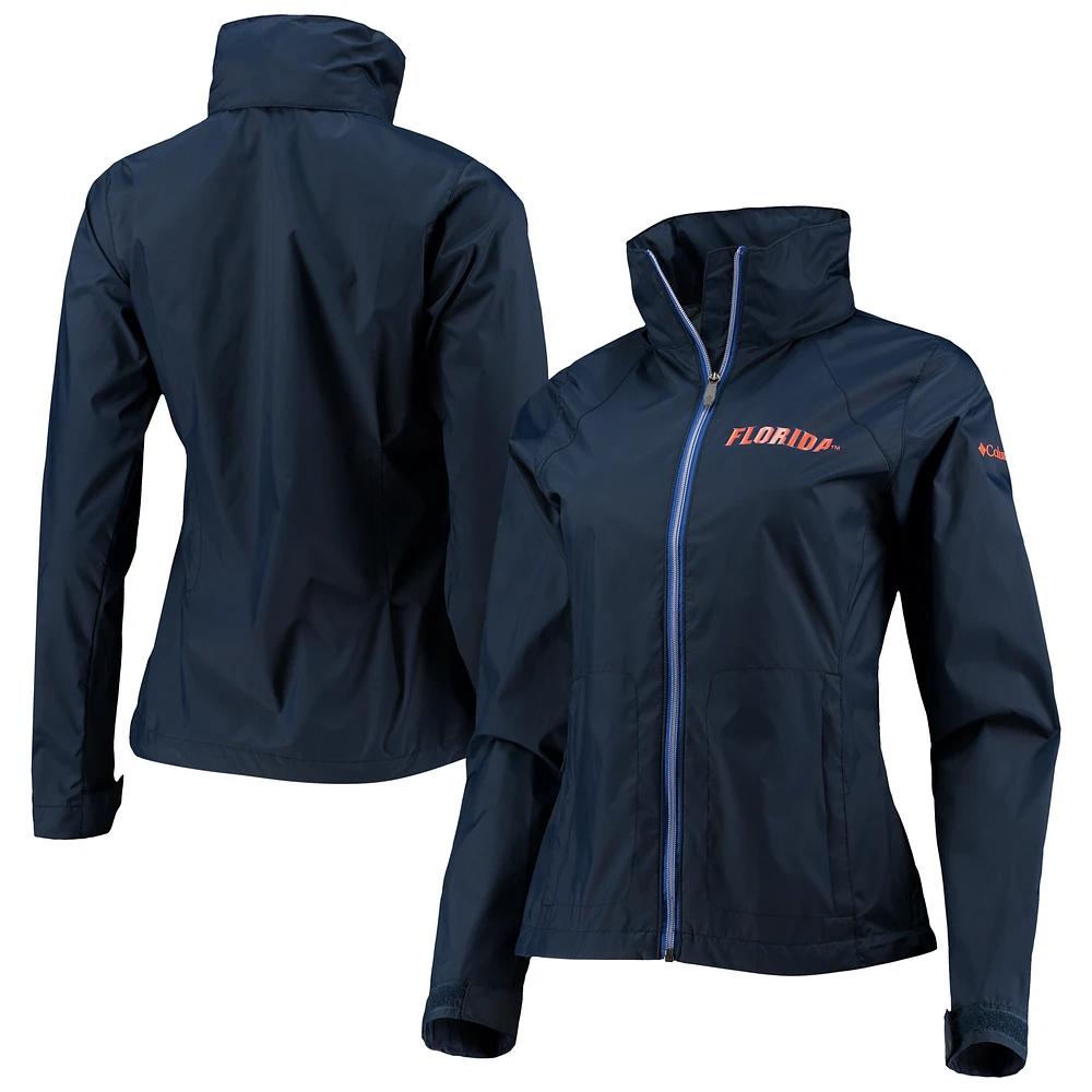 Women's Columbia Navy Florida Gators Switchback Full-Zip Hoodie Jacket