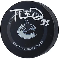 Thatcher Demko Vancouver Canucks Autographed 2021 Model Official Game Puck