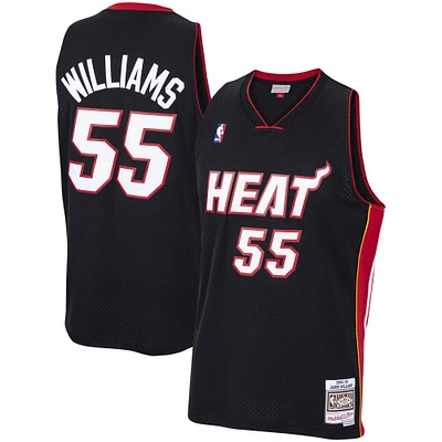 Men's Mitchell & Ness Jason Williams Black Miami Heat 2005/06 Hardwood Classics Swingman Jersey