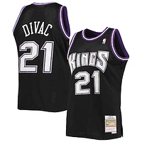 Men's Mitchell & Ness Vlade Divac Black Sacramento Kings 2000/01 Hardwood Classics Swingman Jersey