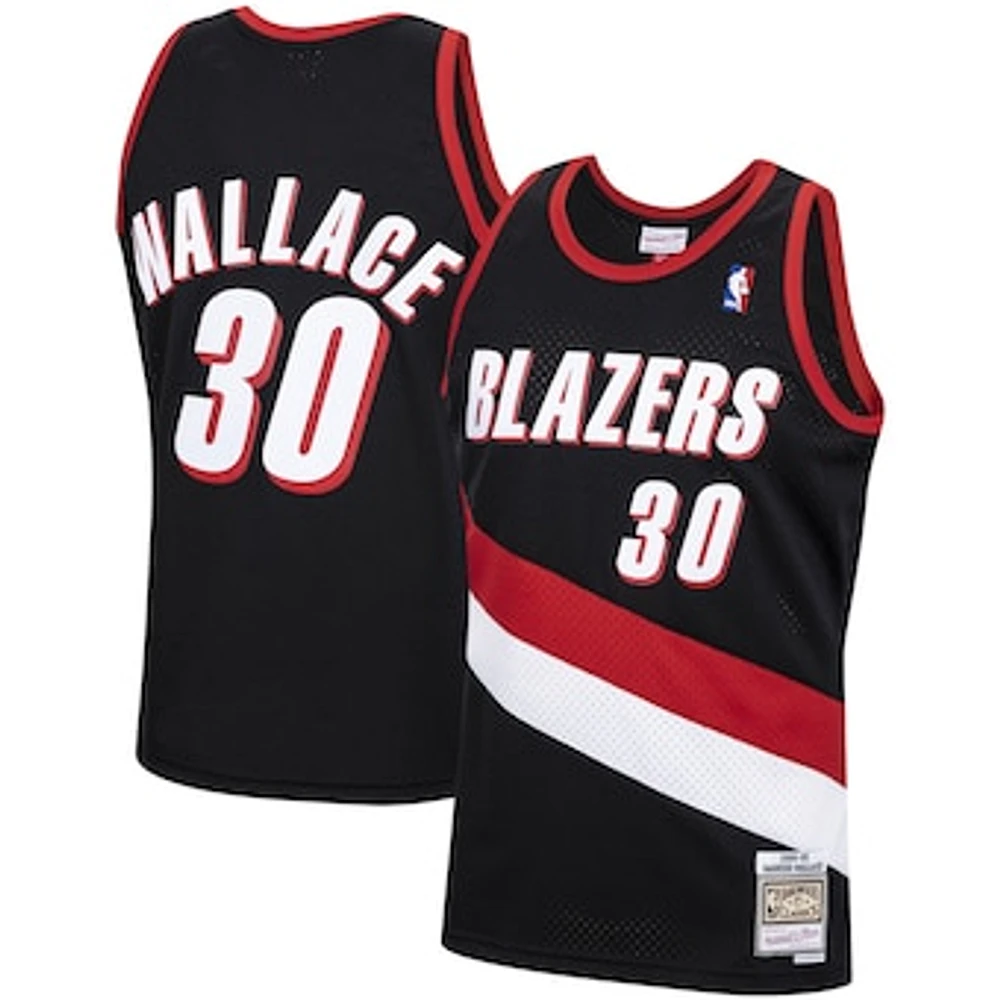 Men's Mitchell & Ness Rasheed Wallace Black Portland Trail Blazers 1999/00 Hardwood Classics Swingman Jersey