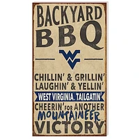 West Virginia Mountaineers 11'' x 20'' Indoor/Outdoor BBQ Sign