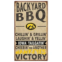 Iowa Hawkeyes 11'' x 20'' Indoor/Outdoor BBQ Sign