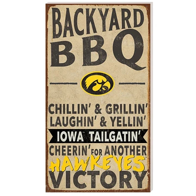 Iowa Hawkeyes 11'' x 20'' Indoor/Outdoor BBQ Sign
