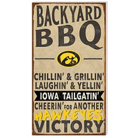 Iowa Hawkeyes 11'' x 20'' Indoor/Outdoor BBQ Sign