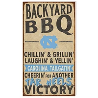 North Carolina Tar Heels 11'' x 20'' Indoor/Outdoor BBQ Sign